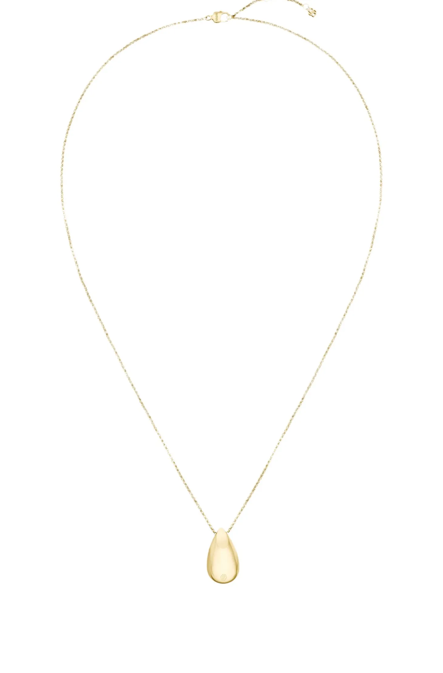 Gold-tone necklace with drop pendant
