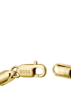 Gold-tone necklace with rope-style chain