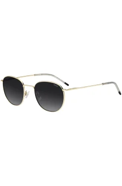 Gold-tone sunglasses with logo detail
