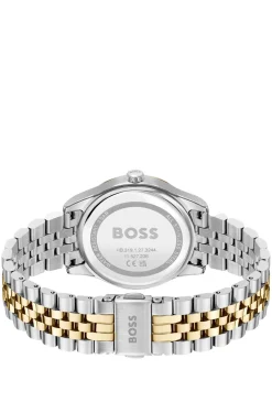 GRACEFUL Two-tone watch with mother-of-pearl inlay