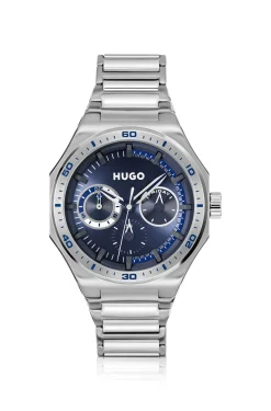 #GRAIL SPORT Silver-tone watch with blue dial