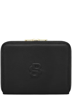 Grained black A5 conference folder with Double B monogram