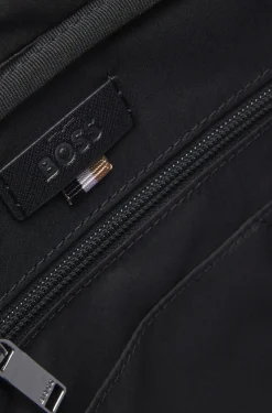 Grained document case with logo lettering