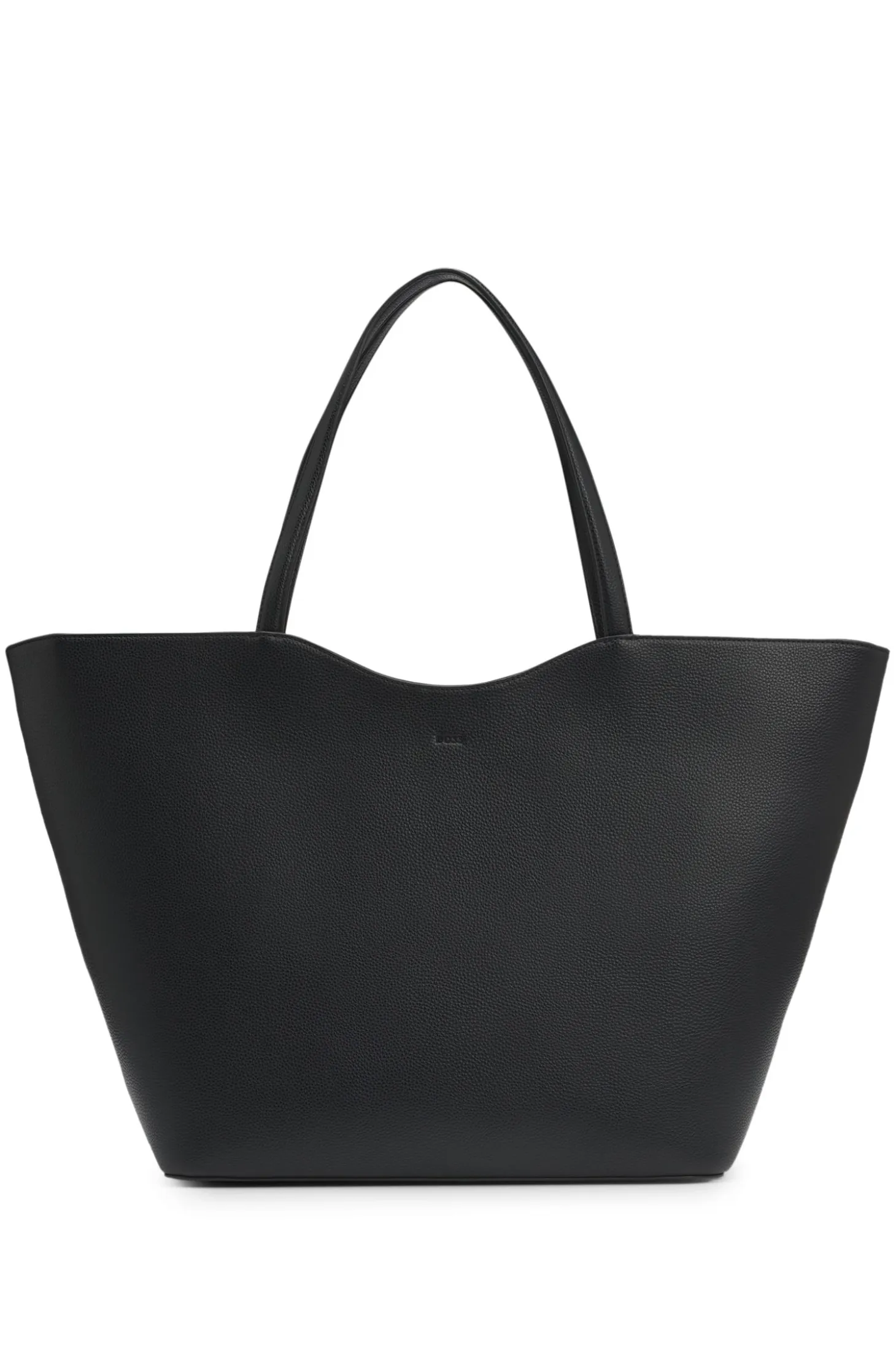 Grained tote bag with Double B monogram