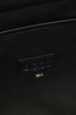 Grained tote bag with Double B monogram