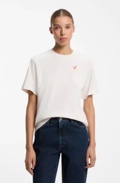 Graphic-print T-shirt in cotton jersey