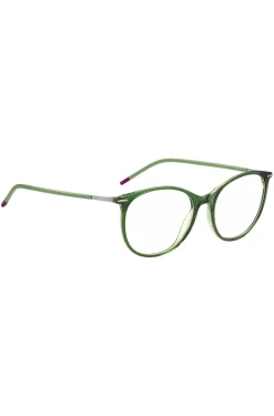 Green-acetate optical frames with stainless-steel temples