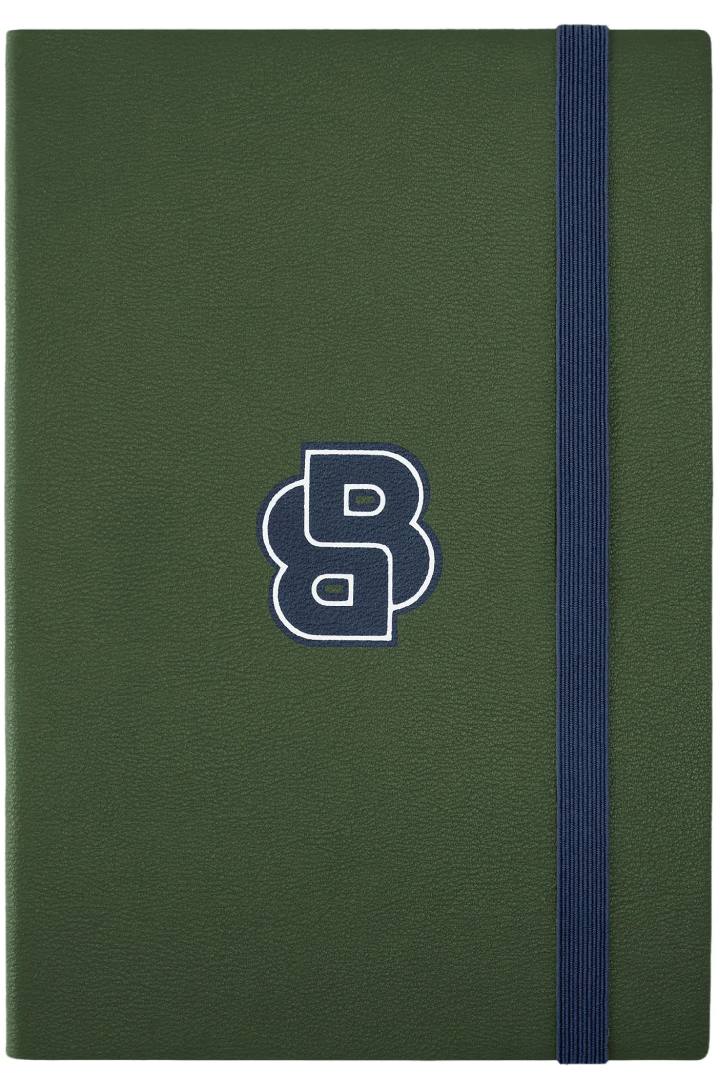 Green A5 notebook with Double B monogram