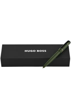 Green ballpoint pen with Double B monogram