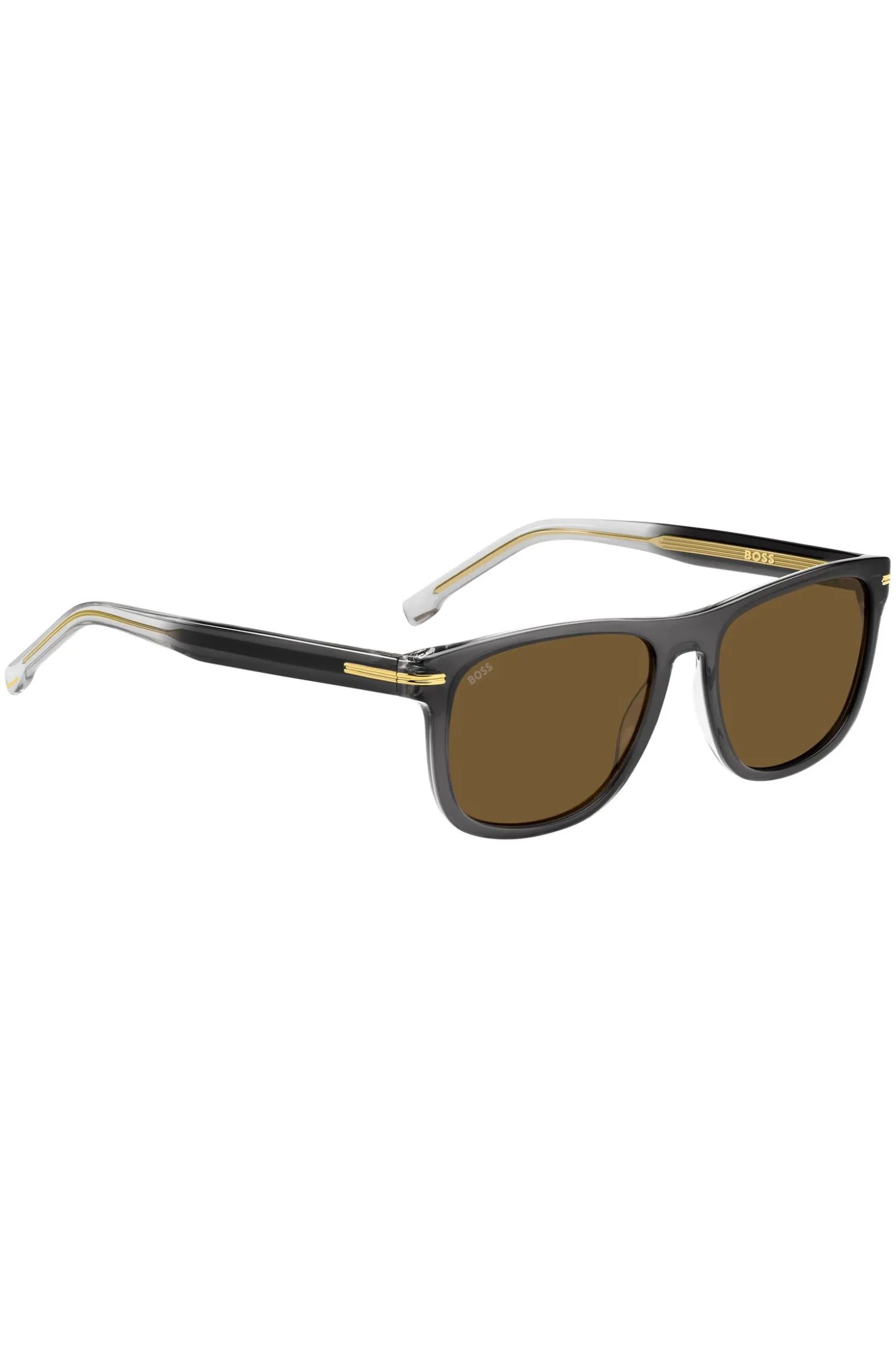 Grey-acetate sunglasses with gradient effect