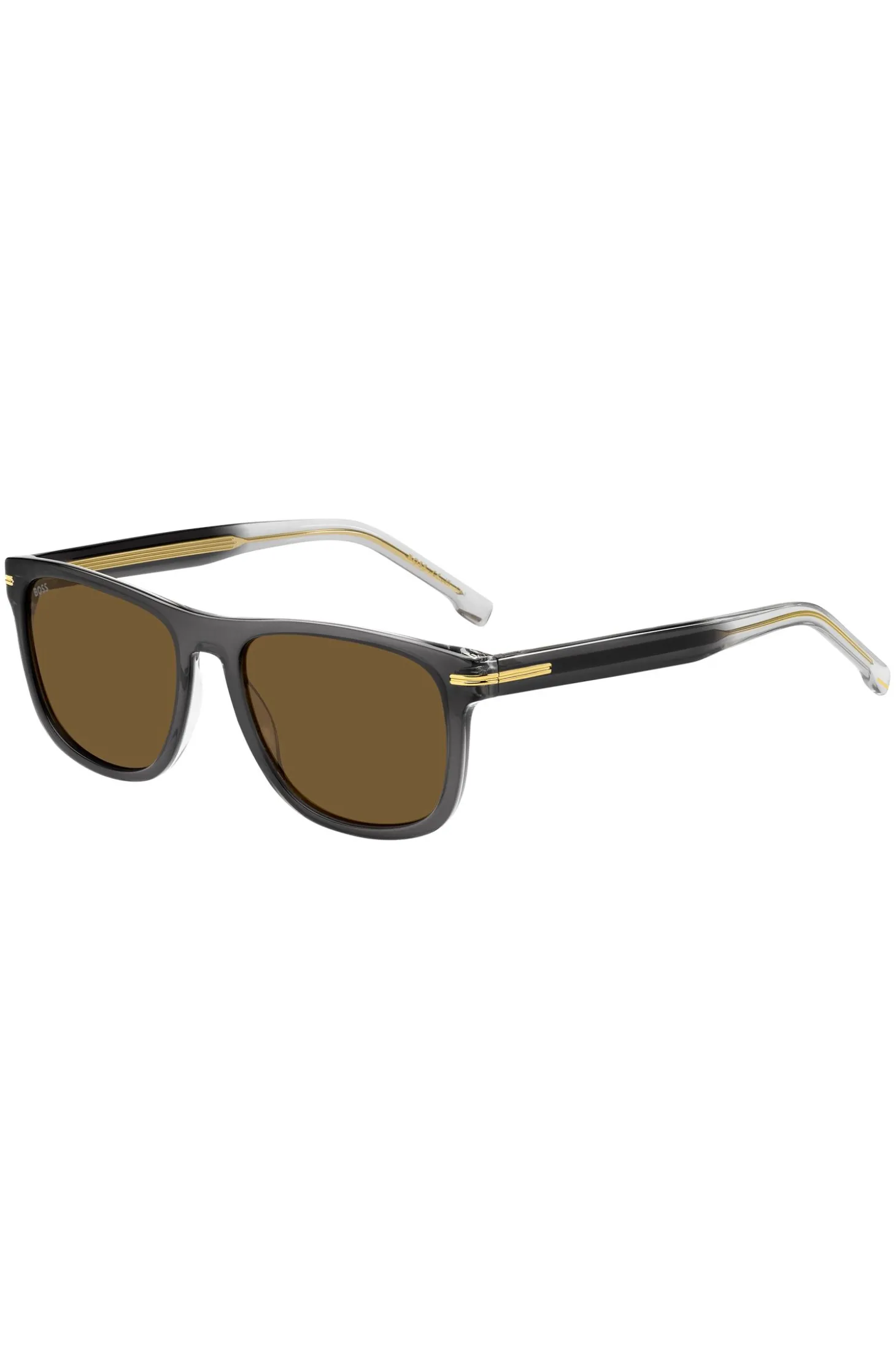 Grey-acetate sunglasses with gradient effect