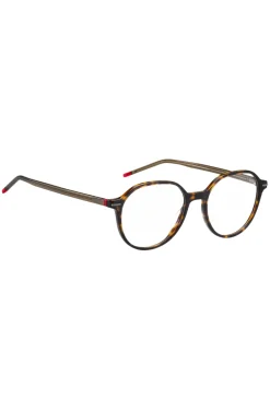 Havana-acetate optical frames with red details
