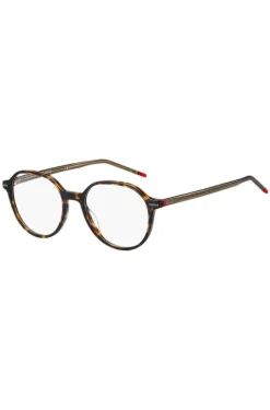 Havana-acetate optical frames with red details