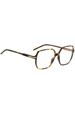 Havana-acetate optical frames with rose-gold-tone detail
