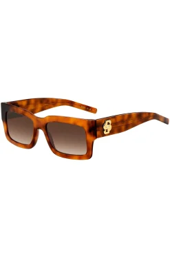 Havana-acetate sunglasses with Double B monogram