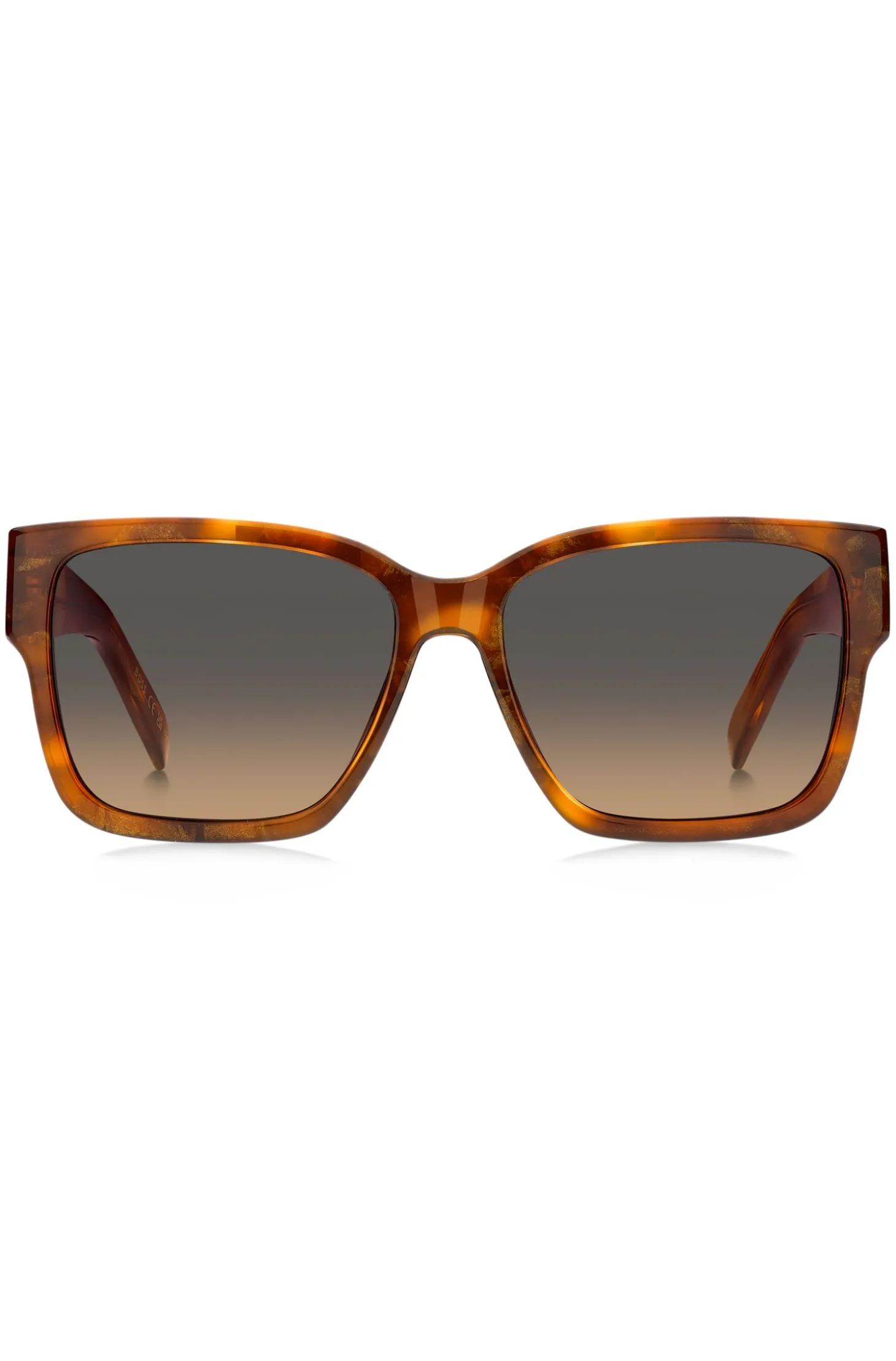 Havana-acetate sunglasses with Double B monogram