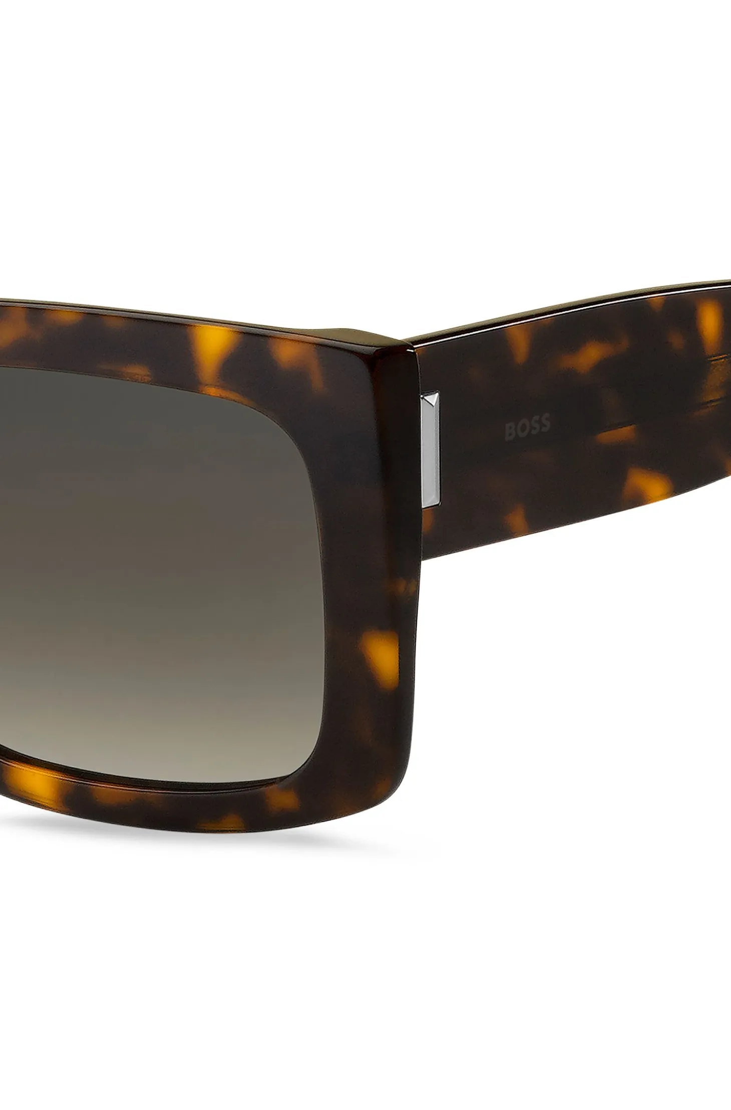 Havana bio-acetate sunglasses with signature hardware