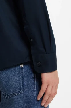 Heritage casual-fit shirt in compact cotton poplin