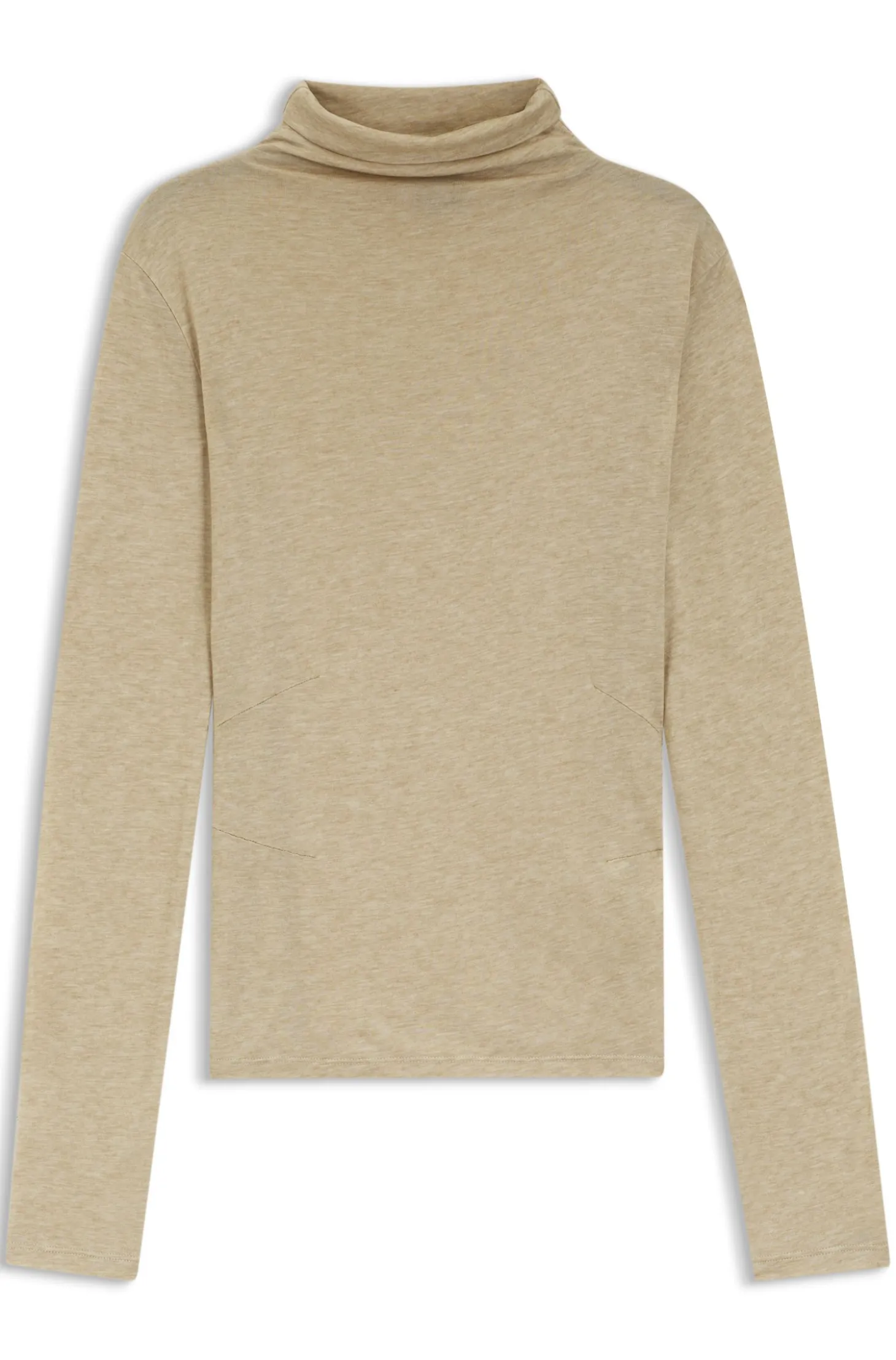 High-neck top in soft jersey