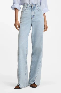High-rise wide-leg jeans