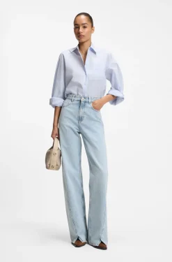 High-rise wide-leg jeans