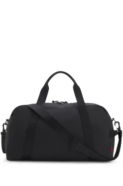 Holdall with wide-set logo detail
