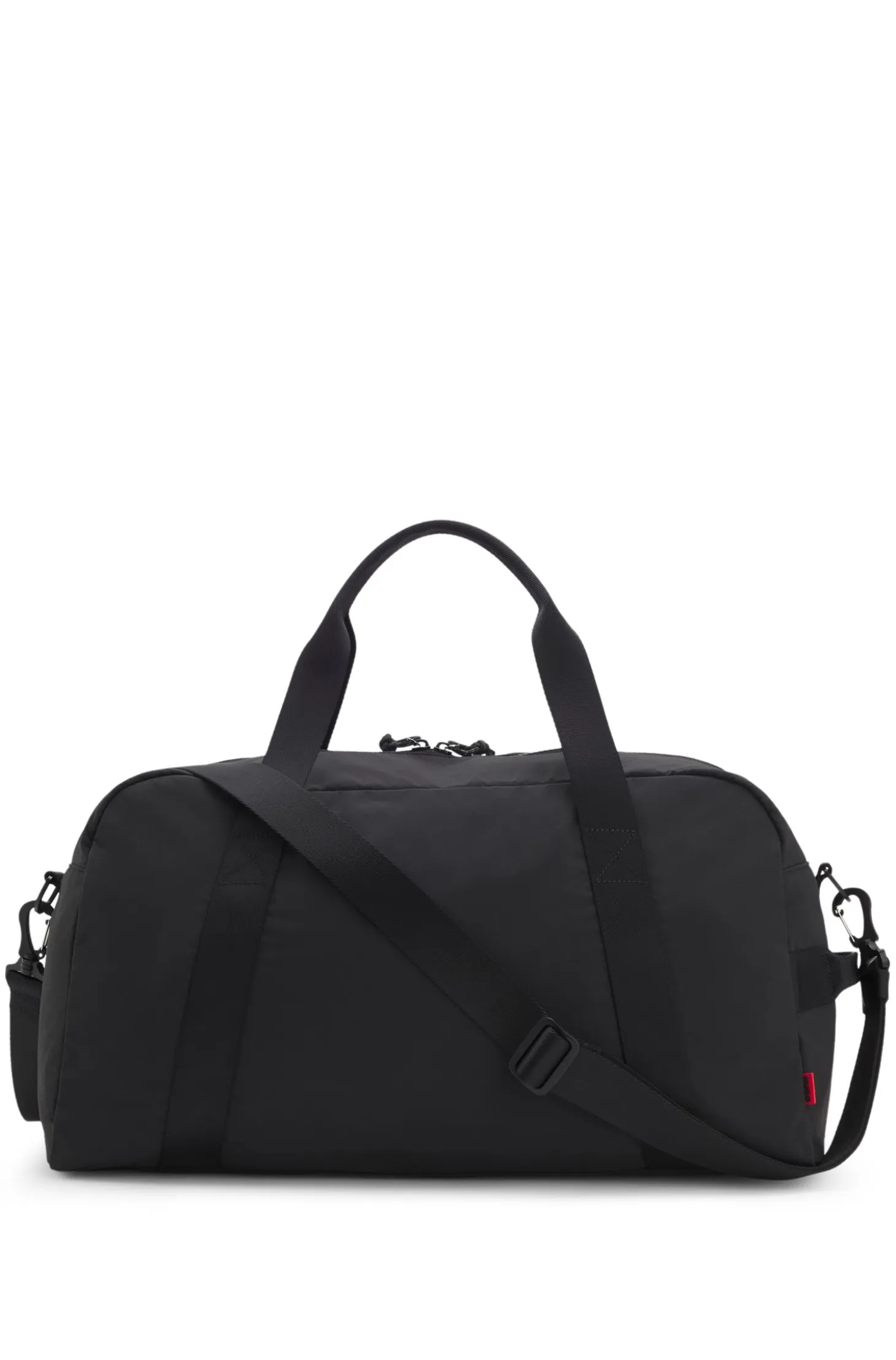 Holdall with wide-set logo detail