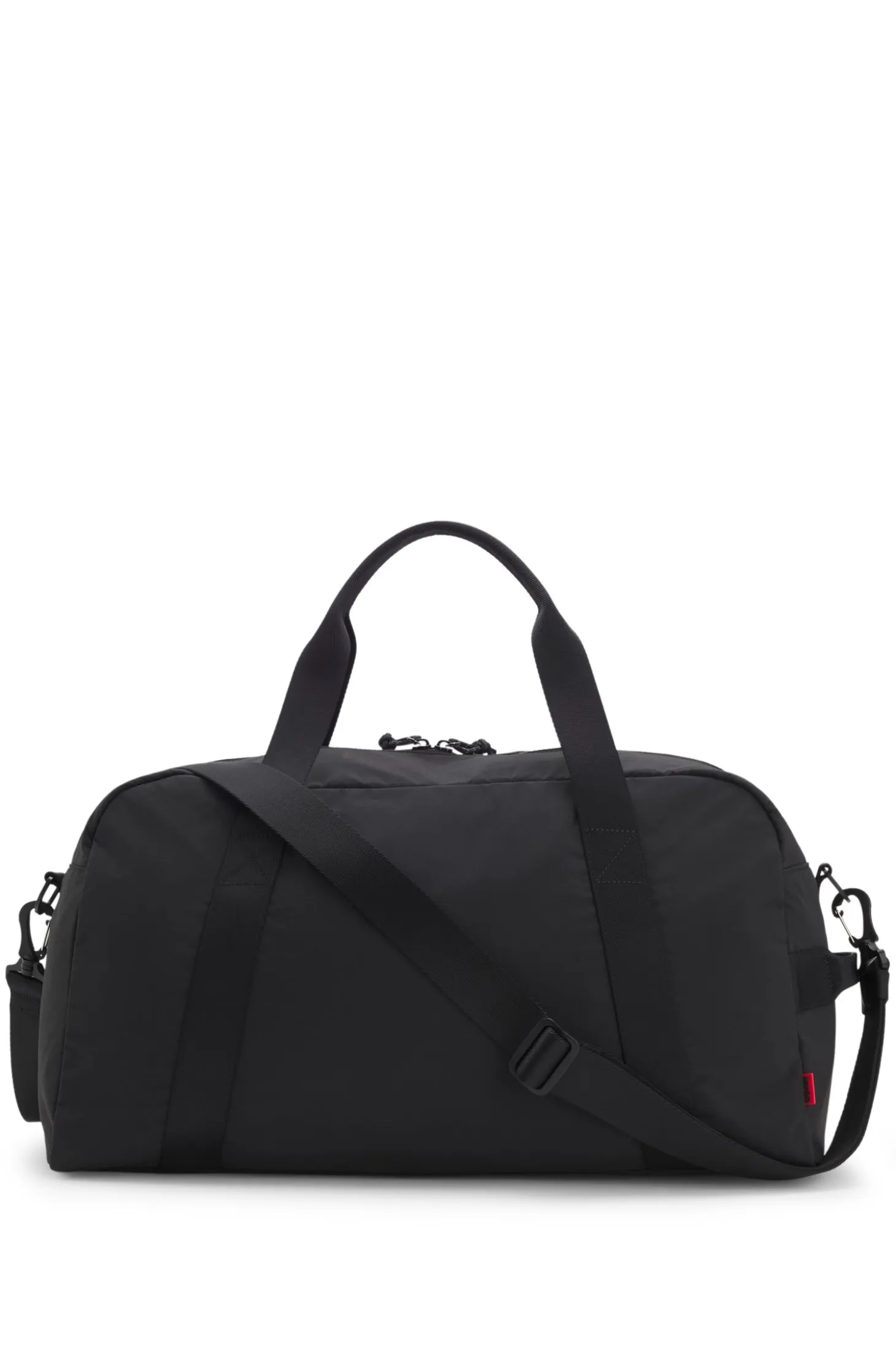 Holdall with wide-set logo detail