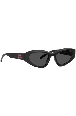 HUGO x Bella Poarch black sunglasses with special branding