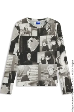 HUGO x Jujutsu Kaisen top with character prints
