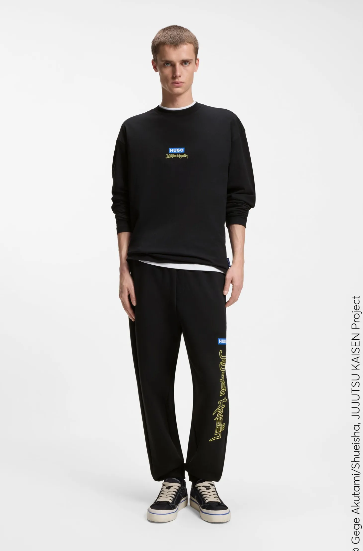 HUGO x Jujutsu Kaisen tracksuit bottoms in cotton terry