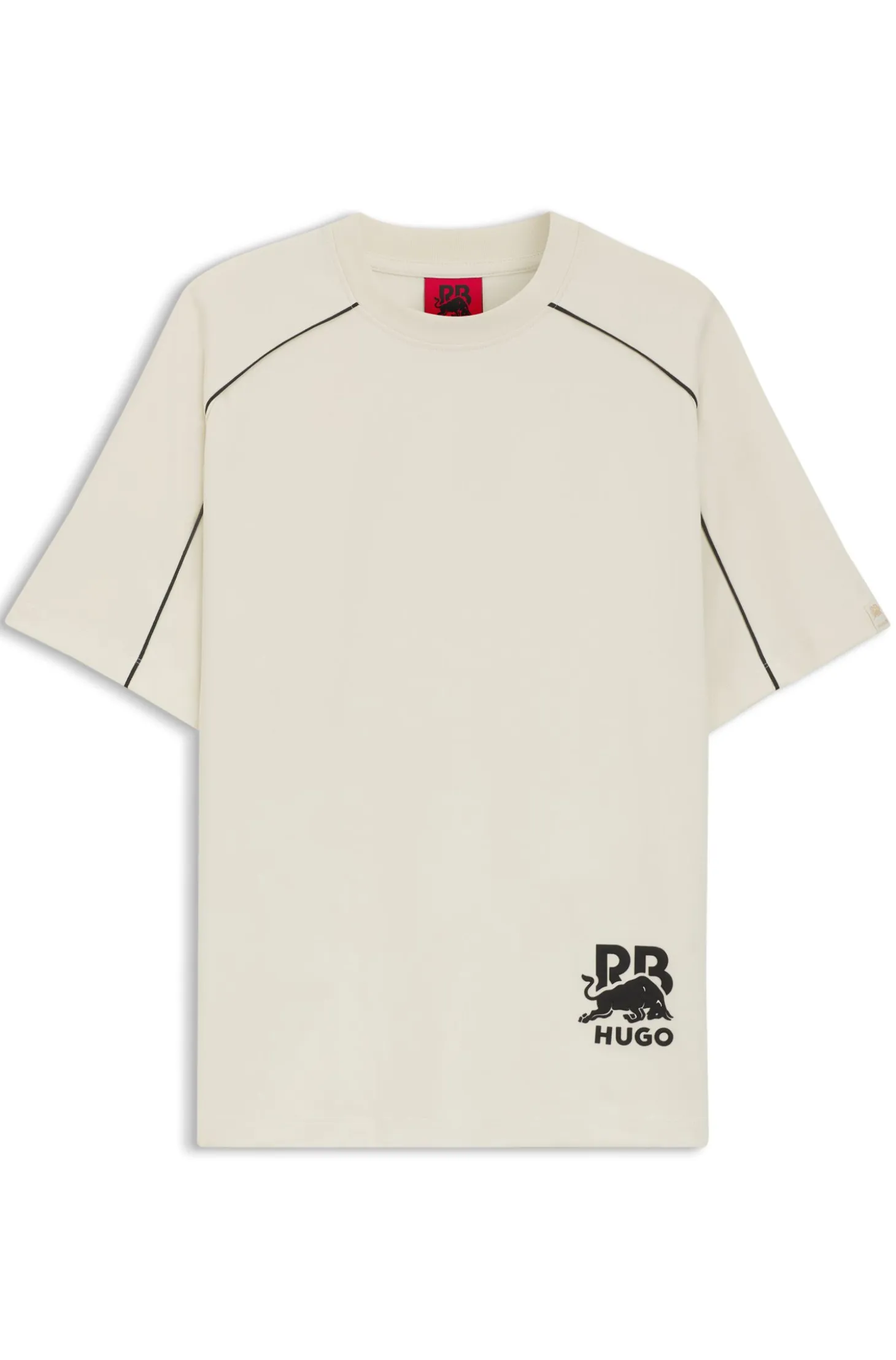 HUGO x RB cotton-blend T-shirt with contrast piping