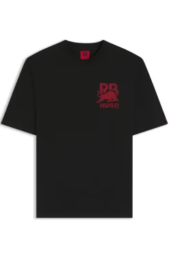HUGO x RB relaxed-fit T-shirt with bull motif