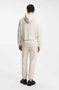 HUGO x RB stretch-cotton hoodie with bull motif