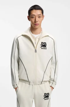 HUGO x RB zip-up jacket with bull motif
