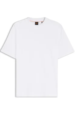 Interlock-cotton T-shirt with embroidered logo