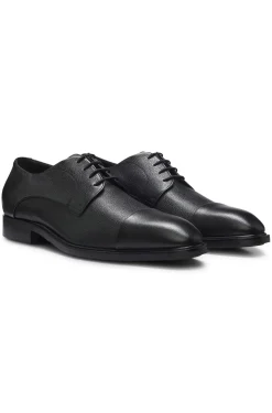Italian-made Derby shoes in grained leather