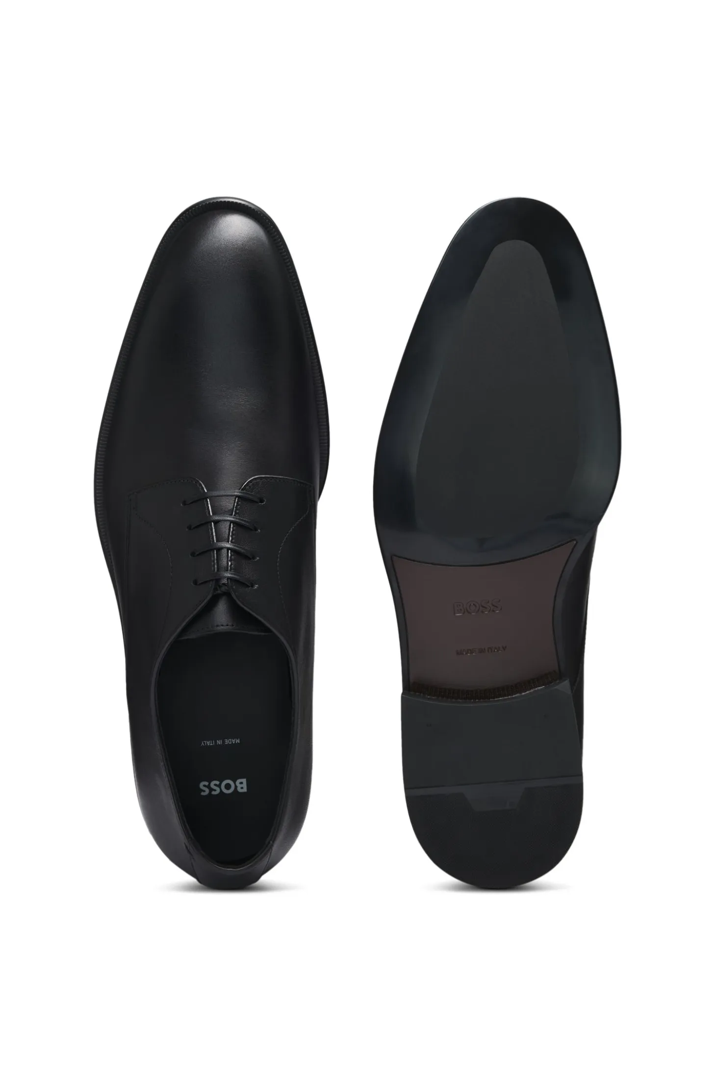 Italian-made Derby shoes in leather