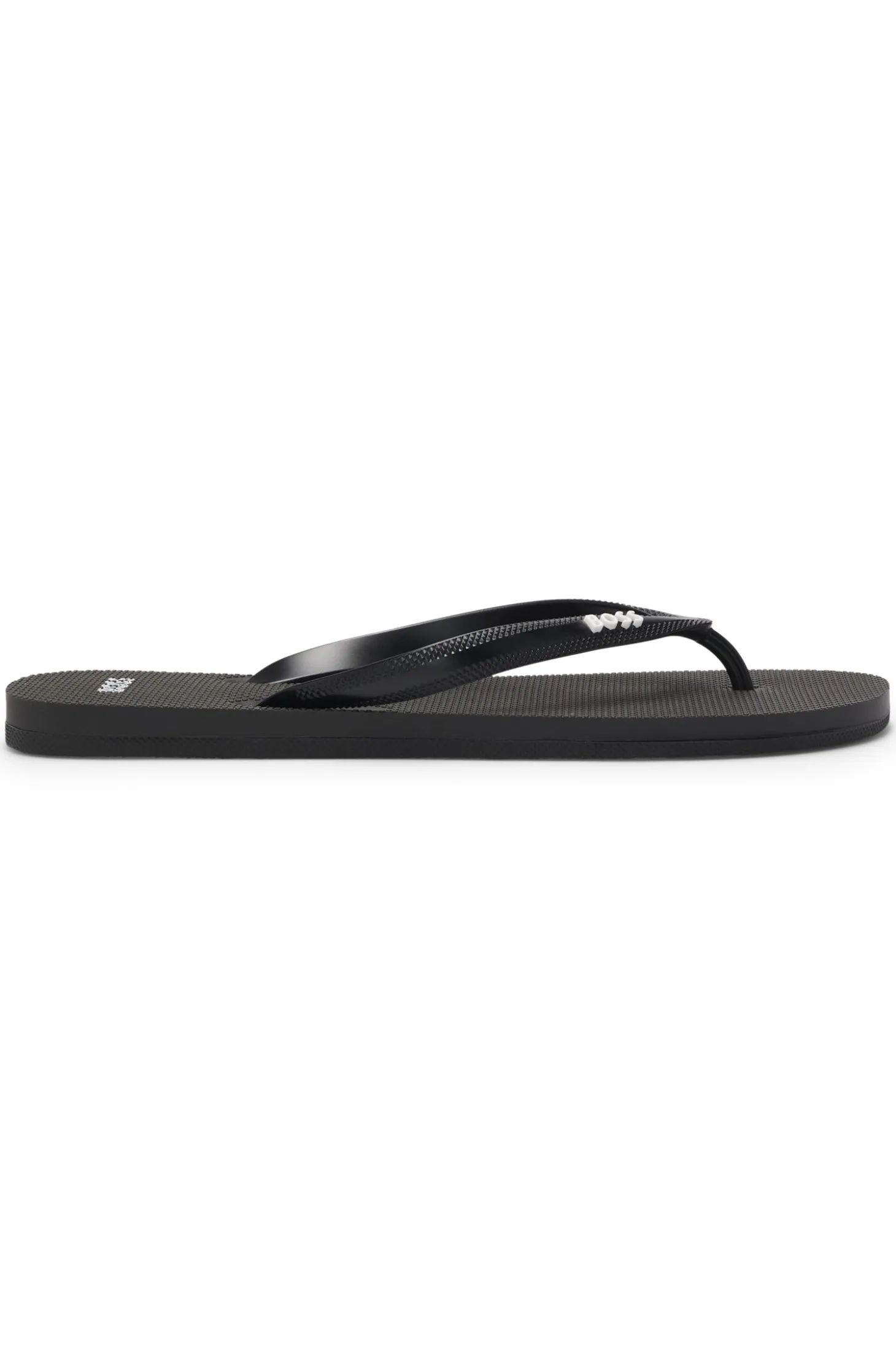 Italian-made flip-flops with contrast logo detail