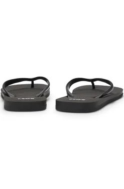 Italian-made flip-flops with contrast logo detail