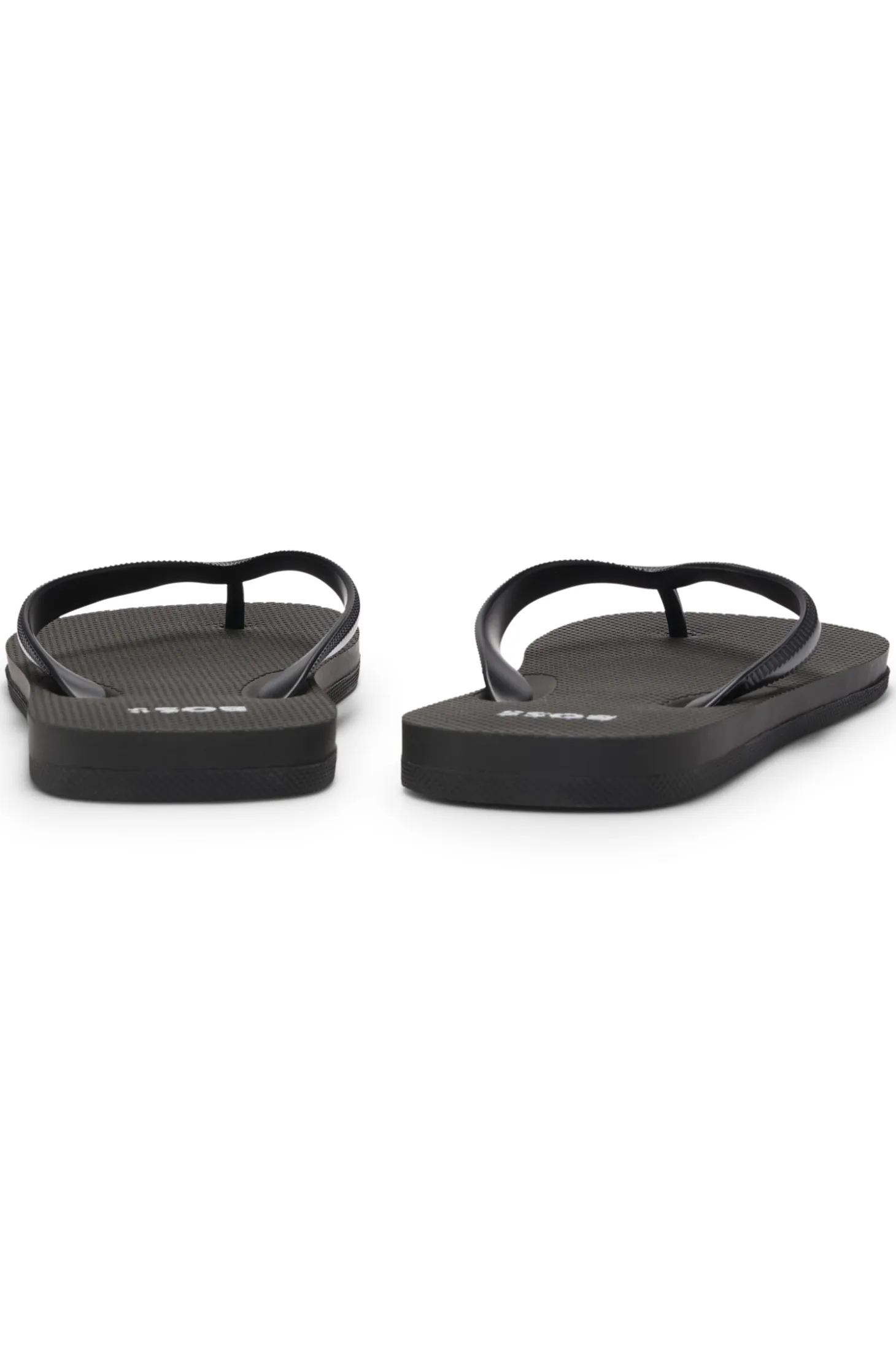 Italian-made flip-flops with contrast logo detail