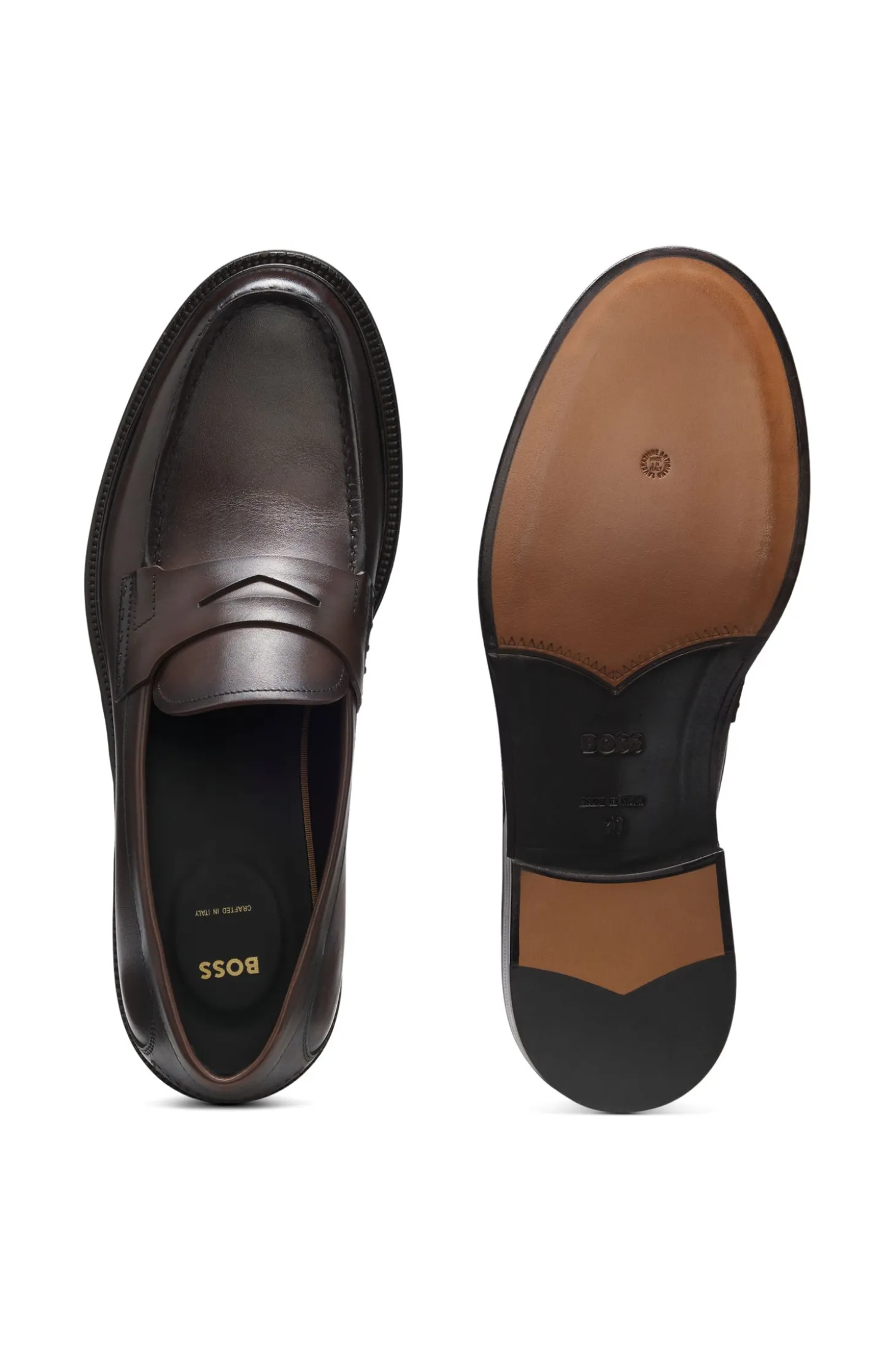 Italian-made loafers in soft leather