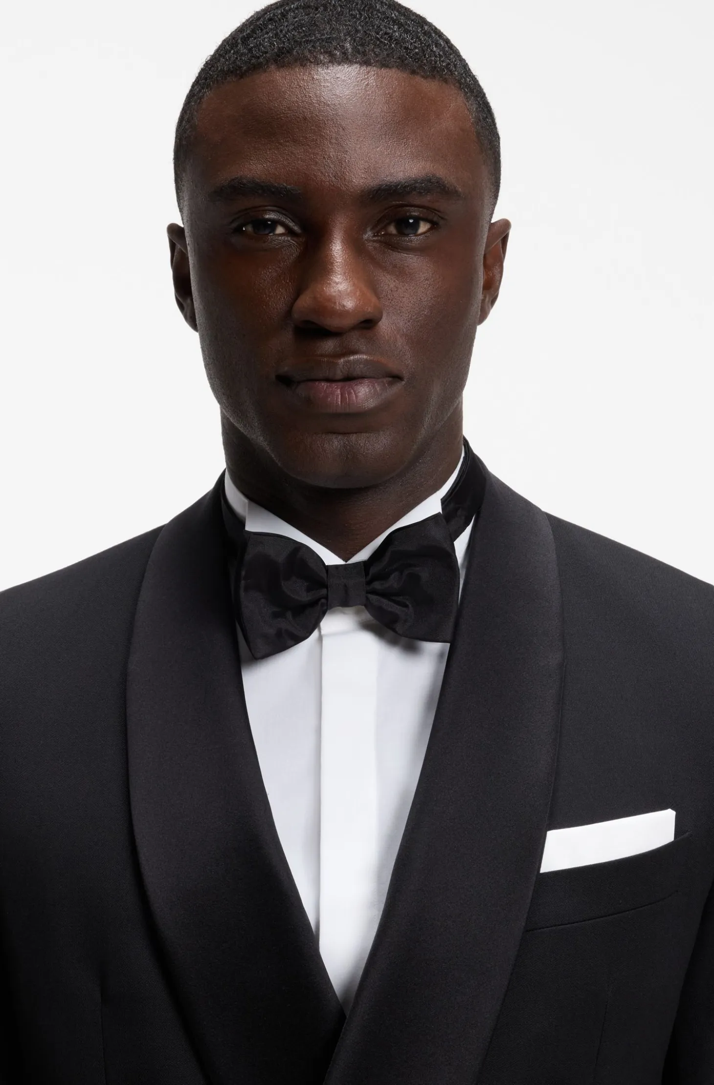 Italian-made pocket square in easy-iron cotton