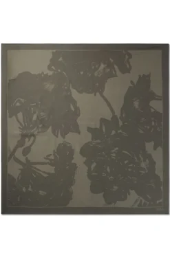 Italian-made scarf in printed silk twill
