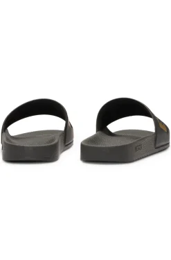 Italian-made slides with large logo detail