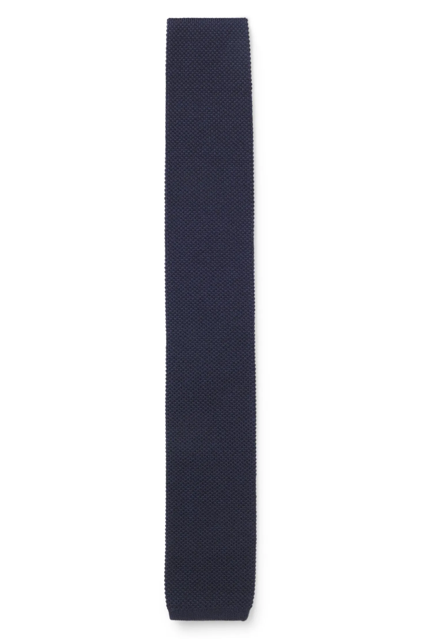 Jacquard-patterned tie in pure wool