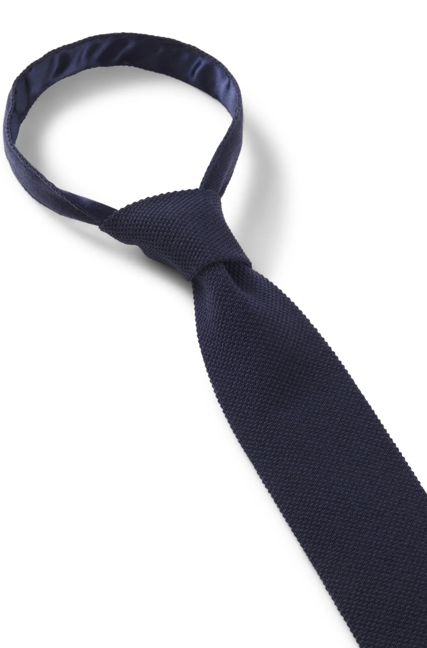 Jacquard-patterned tie in pure wool