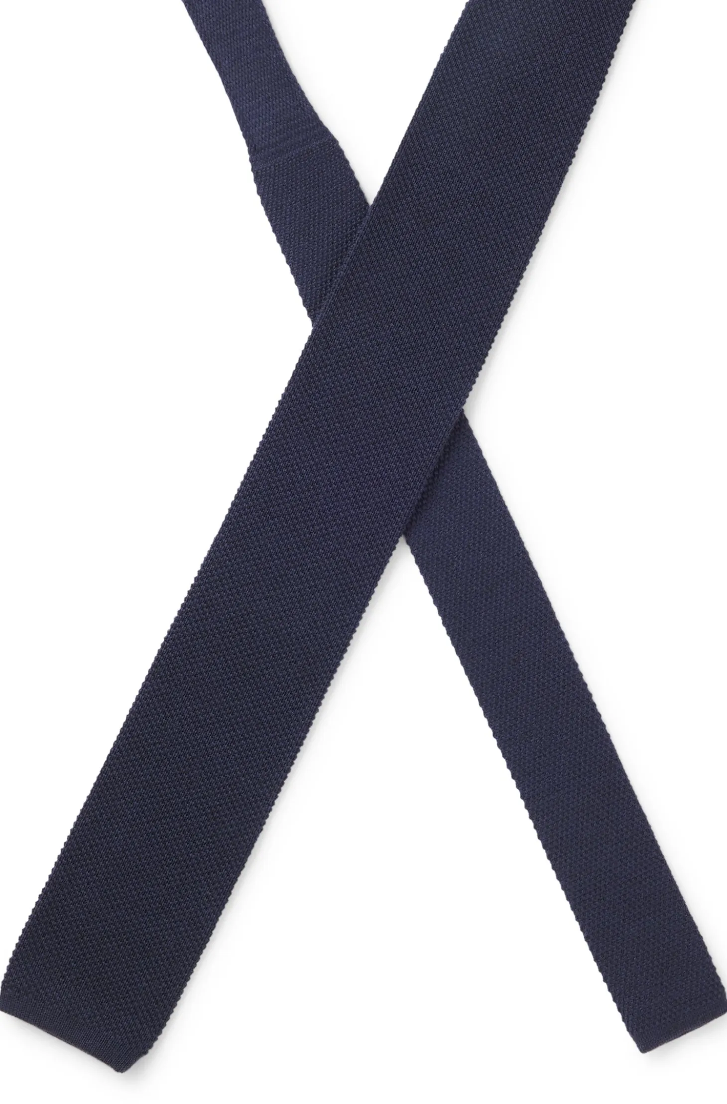 Jacquard-patterned tie in pure wool