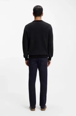 Knitted sweater in a cotton blend