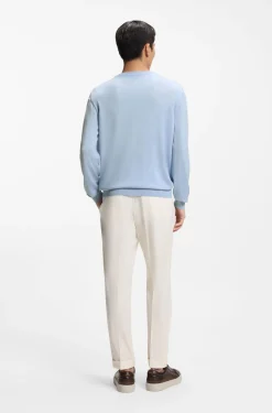 Knitted sweater in wool, silk and cashmere